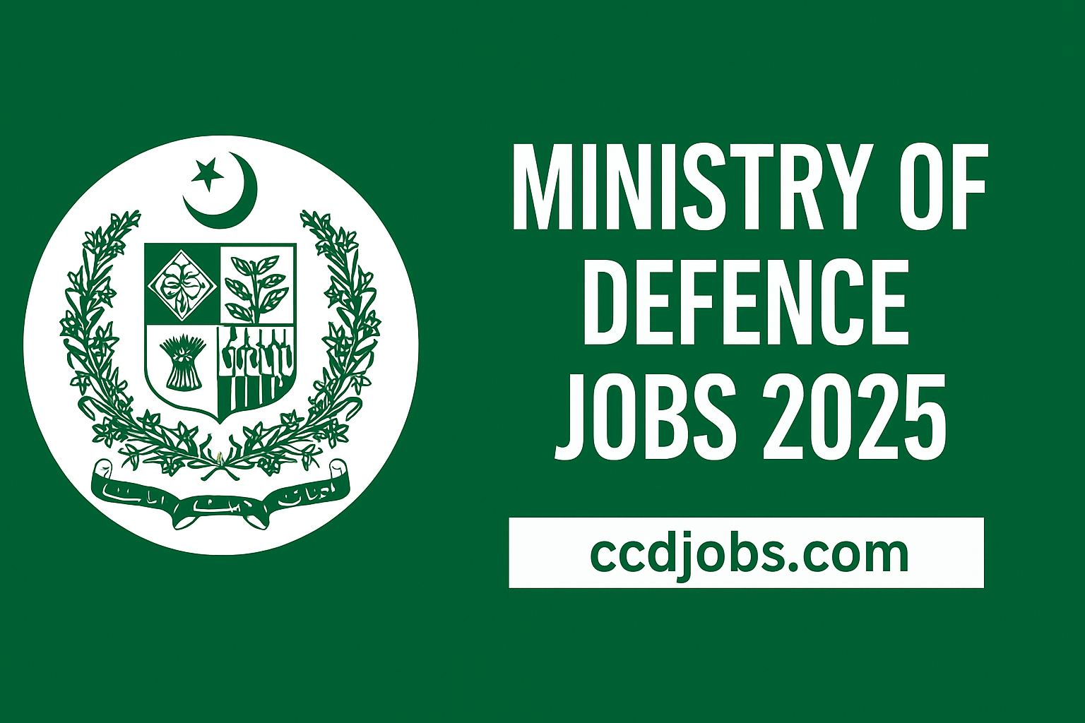 Ministry of Defence Jobs 2025 | Online Application