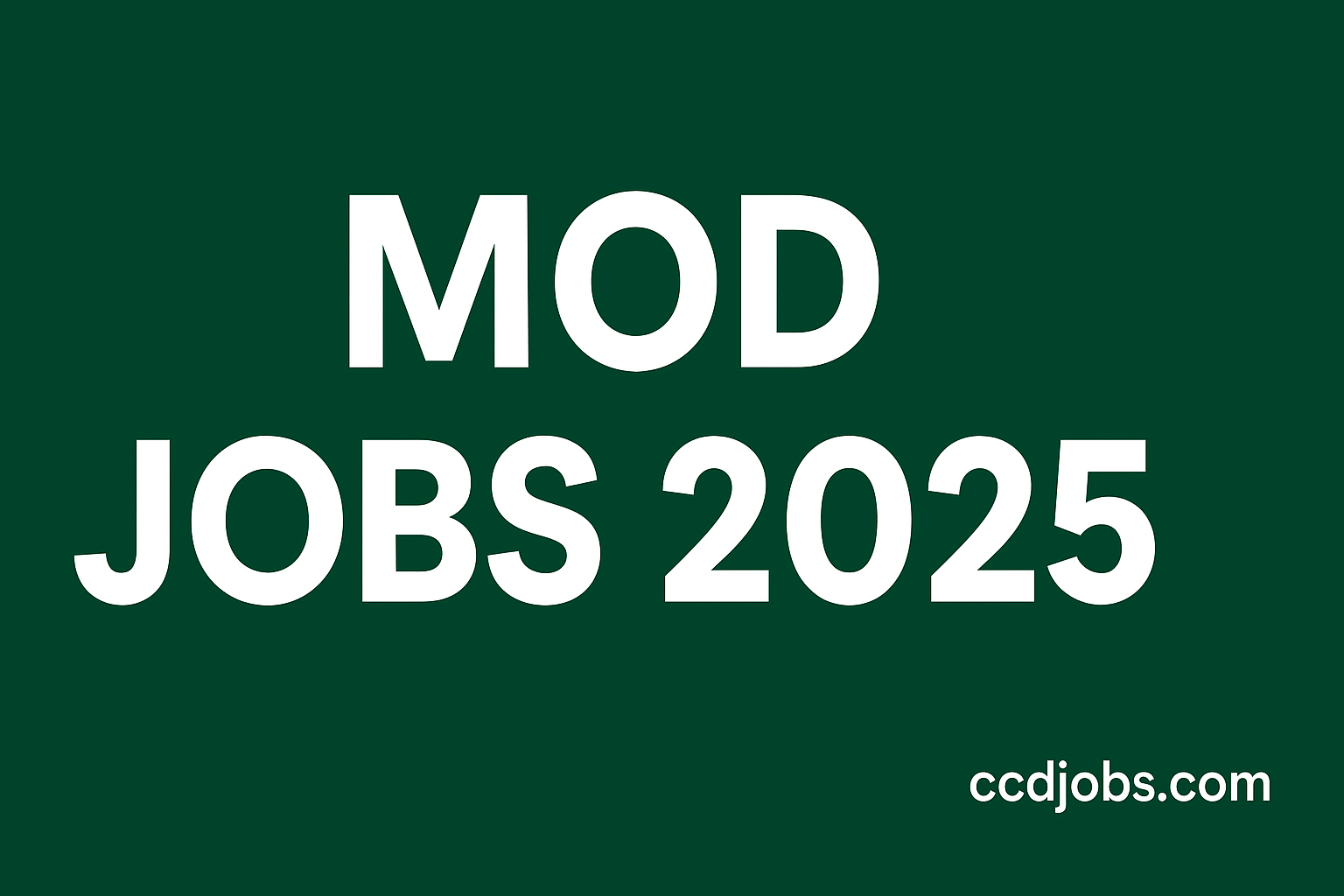 MOD Jobs 2025 | www.mod.gov.pk