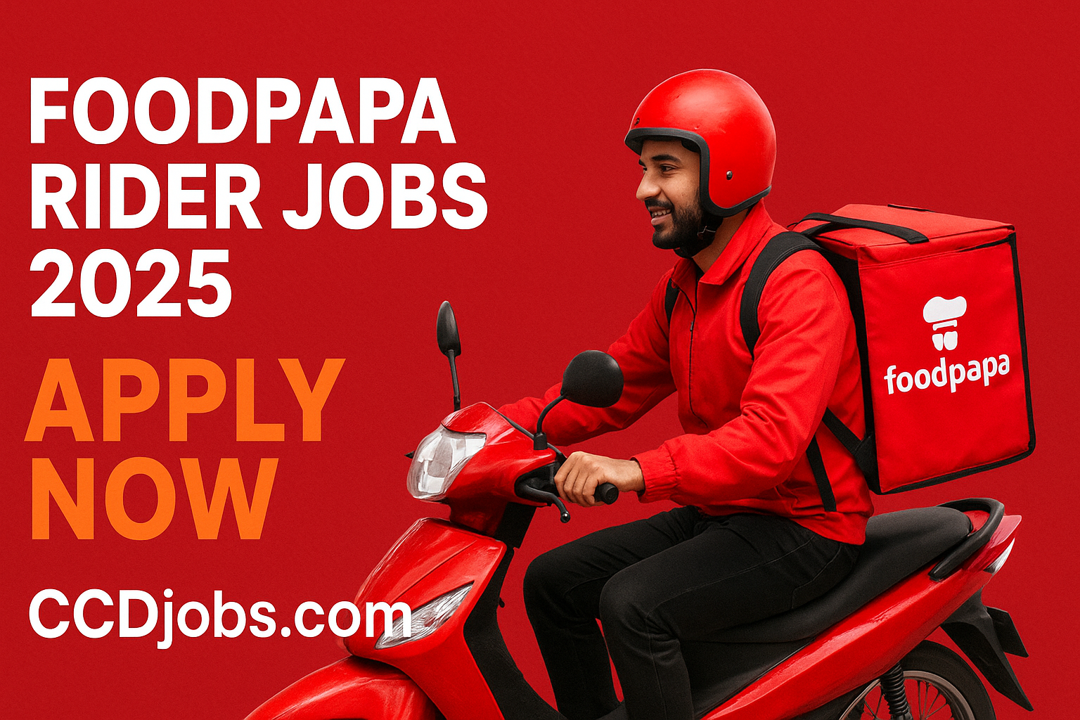 Foodpapa Rider Jobs 2025 – Apply Online
