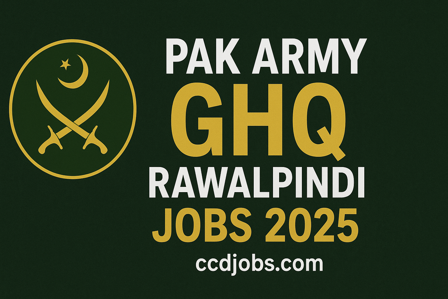 Pak Army GHQ Rawalpindi Jobs 2025 Civilian Posts