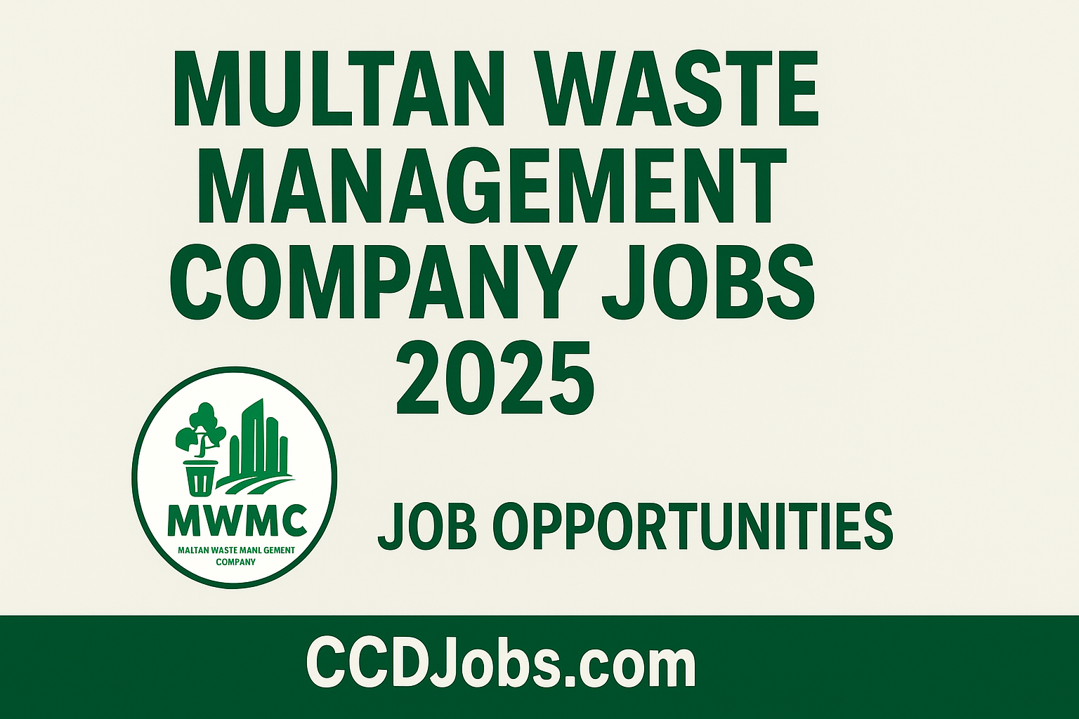 Multan Waste Management Company Jobs 2025 - Apply Online